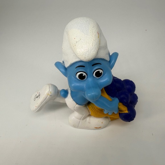 Greedy Smurf Figurine Peyo 2011 McDonald's Collectible Toy Figure Nostalgia - Picture 5 of 8